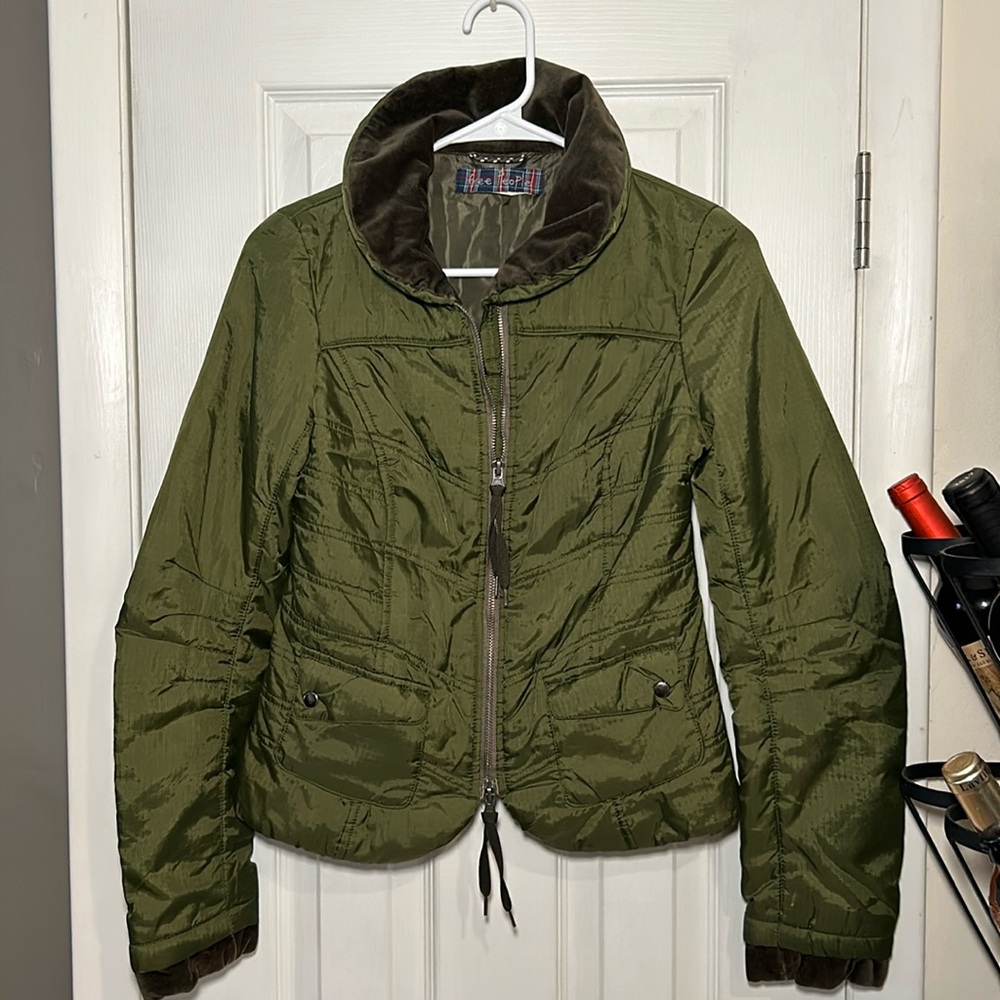 EUC Free People Light Jacket Olive Green size 0